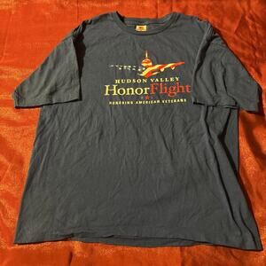 Bayside American Made Hudson Valley T Shirt (honoring Veterans) Size L